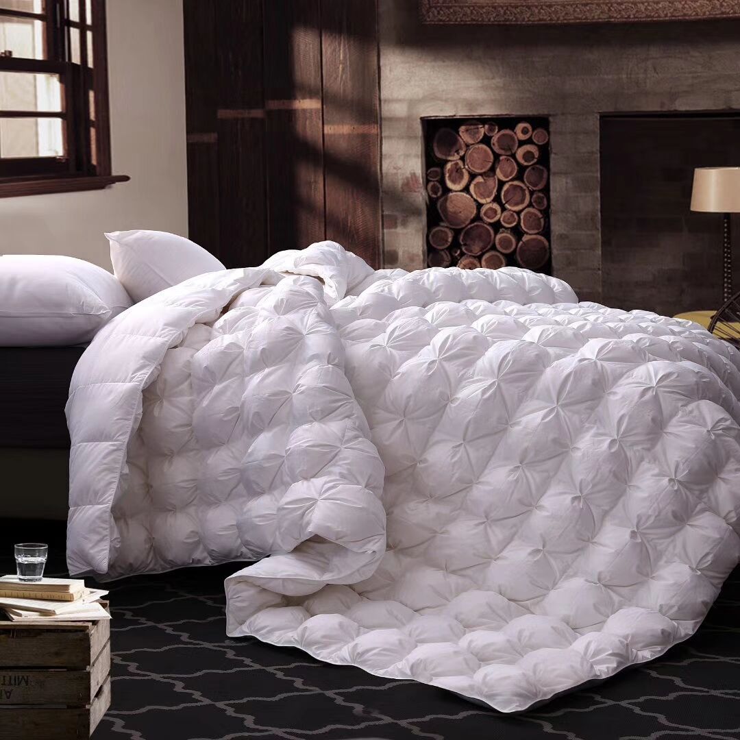 High-end hotel Victor goose down duvet 160 tribute satin wedding quilt duvet core