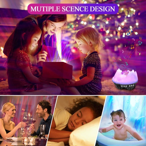 Galaxy Projector Star Projector Night Light Work with Alexa Google Home 8 in 1 Smart WiFi Music Galaxy Light Projector Bluetooth Remote Timer