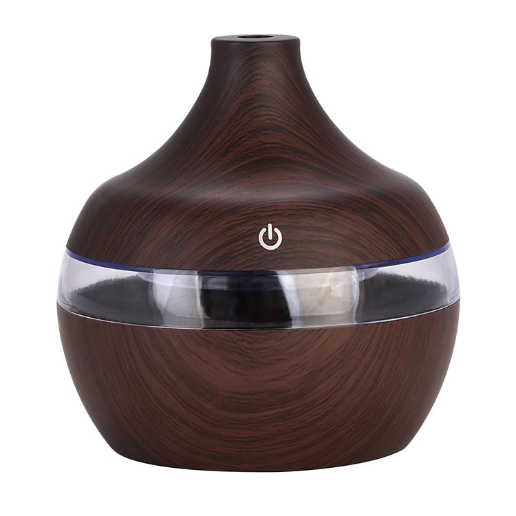 500ML Wood Grain Aromatherapy Essential Oil Humidifier Bedroom Hotel Household Large Fog Smart Water Drop Humidifier