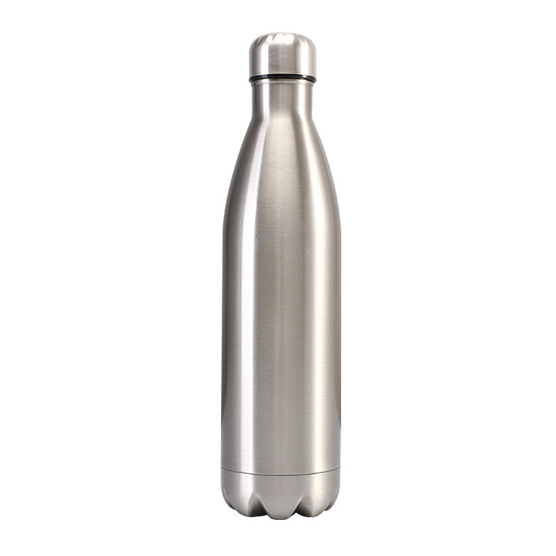 750ML Stainless Steel Water Bottle Thermos Flask, Double-Walled Leak-Proof Insulated Water Bottle for Running, Cycling, Camping