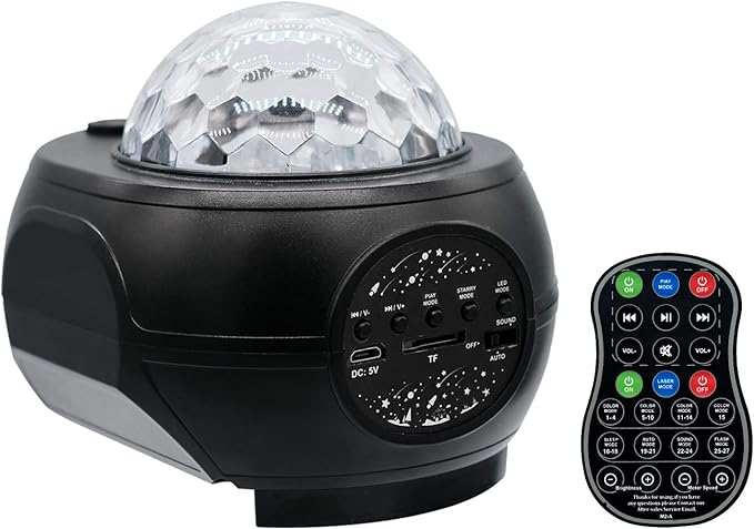 USB Star Projector Galaxy Light Projector 3 in 1 Music Sound Activated Night Lights Projector with Remote Control