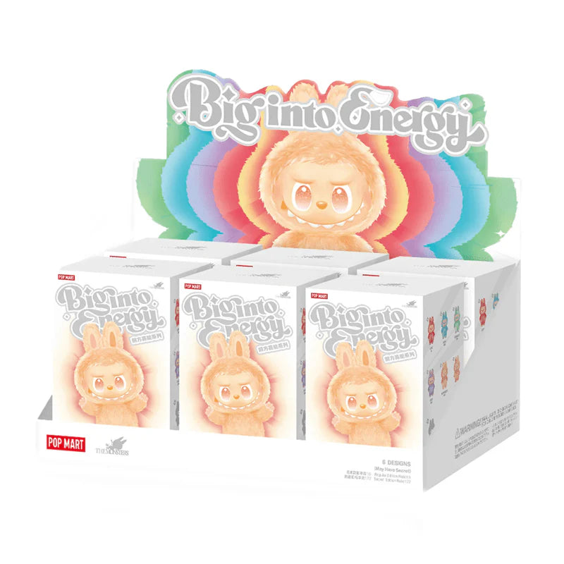 Authentic The Monsters Big into Energy Series Vinyl Plush Pendant Sealed Case (6 Blind Box)