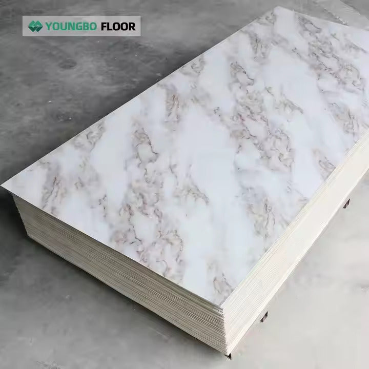 Sample of Wall Panel Luxury Vinyl PVC Panel UV PVC Marble Sheet UV Plates for Home