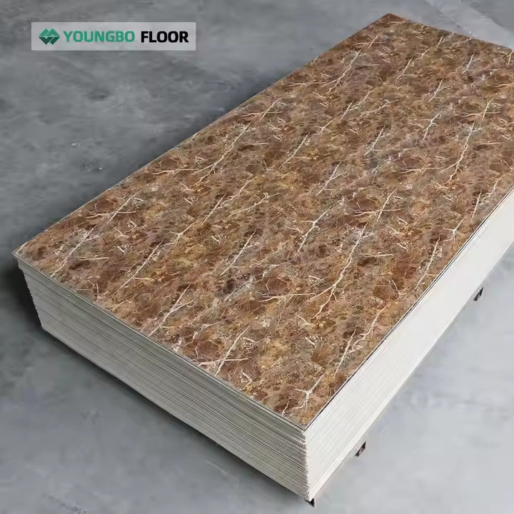 Sample of Wall Panel Luxury Vinyl PVC Panel UV PVC Marble Sheet UV Plates for Home