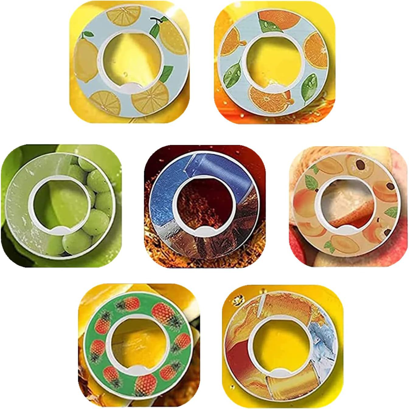 Gradient Color Water Bottle Flavour Pods Pack With 7 Flavour Pods 650ml Fruit Fragrance Scented Water Cup BPA Free 0% Sugar