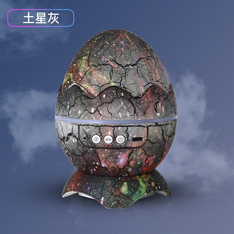 Dinosaur Egg Galaxy Star Projector Starry Light with Wireless Music Player, Night Light with White Noise