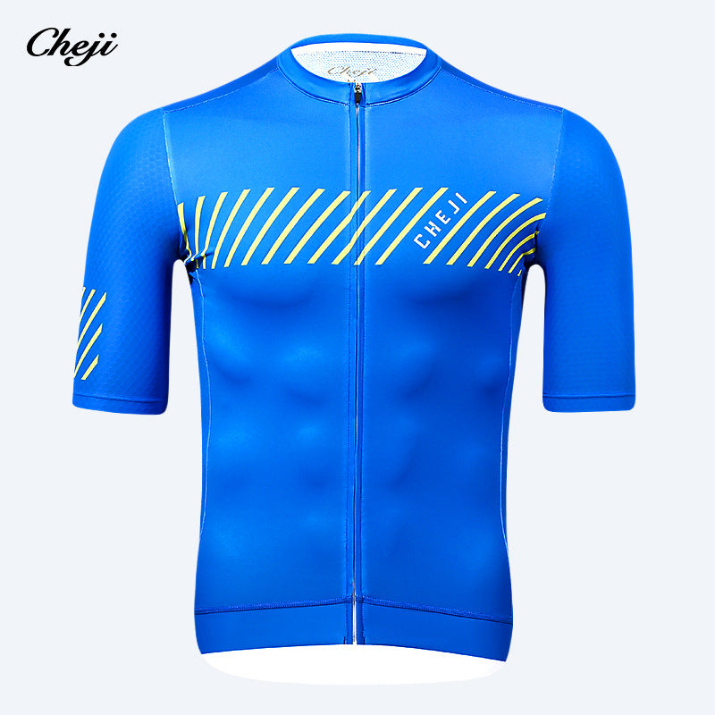 cheji trail cycling jersey short sleeve top summer men's bicycle shirt