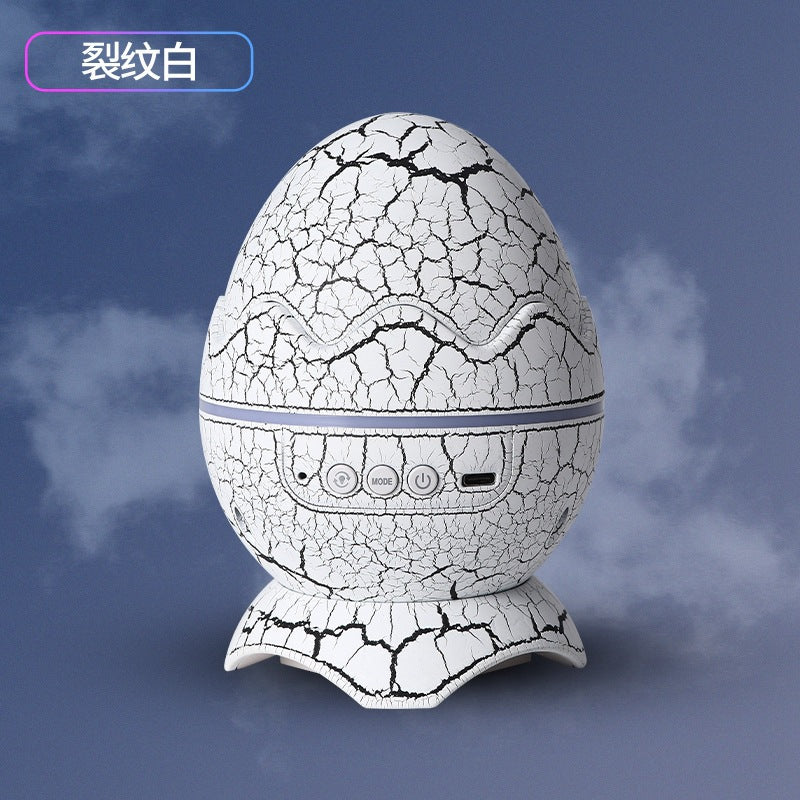 Dinosaur Egg Galaxy Star Projector Starry Light with Wireless Music Player, Night Light with White Noise