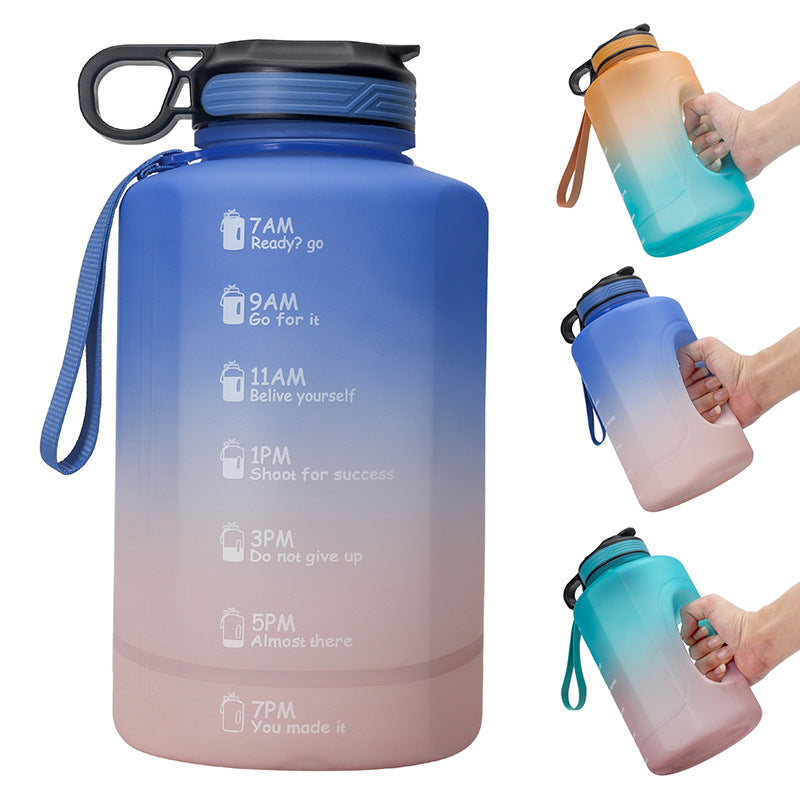 1 gallon large capacity outdoor sports kettle, fitness water cup