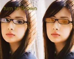 1.56/1.67 color changable presbyopia, hyperopia transition lenses