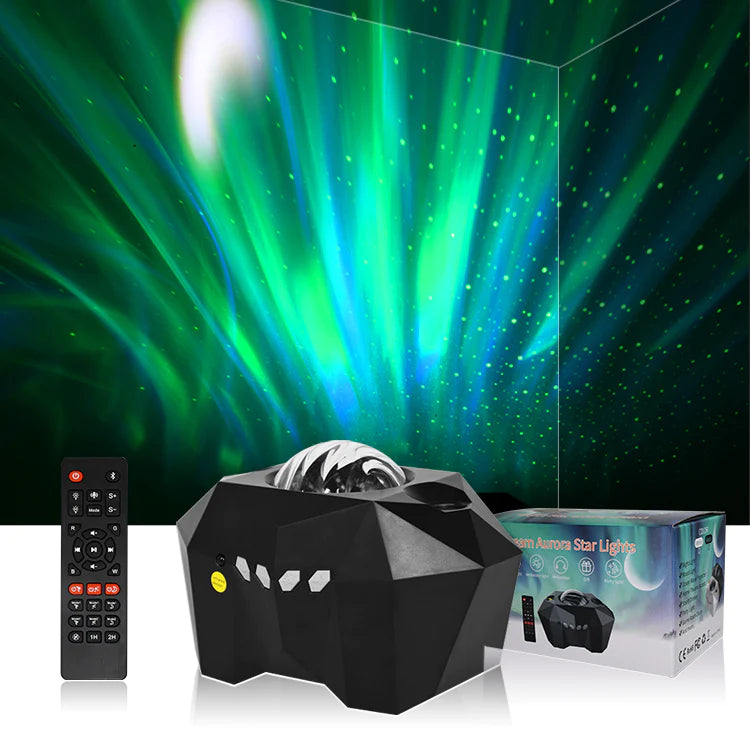 Led Dream Aurora Borealis Ocean Star Light Projector, Night Light Projector with Moon, Northern Lights Projector for Playroom, Bedroom, Home Cinema