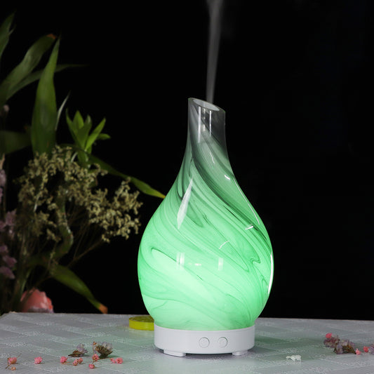Creative Cloud Glass Aroma Diffuser 100ml Nebulizer Home Bedroom Living Room Ultrasonic Colorful Humidifier