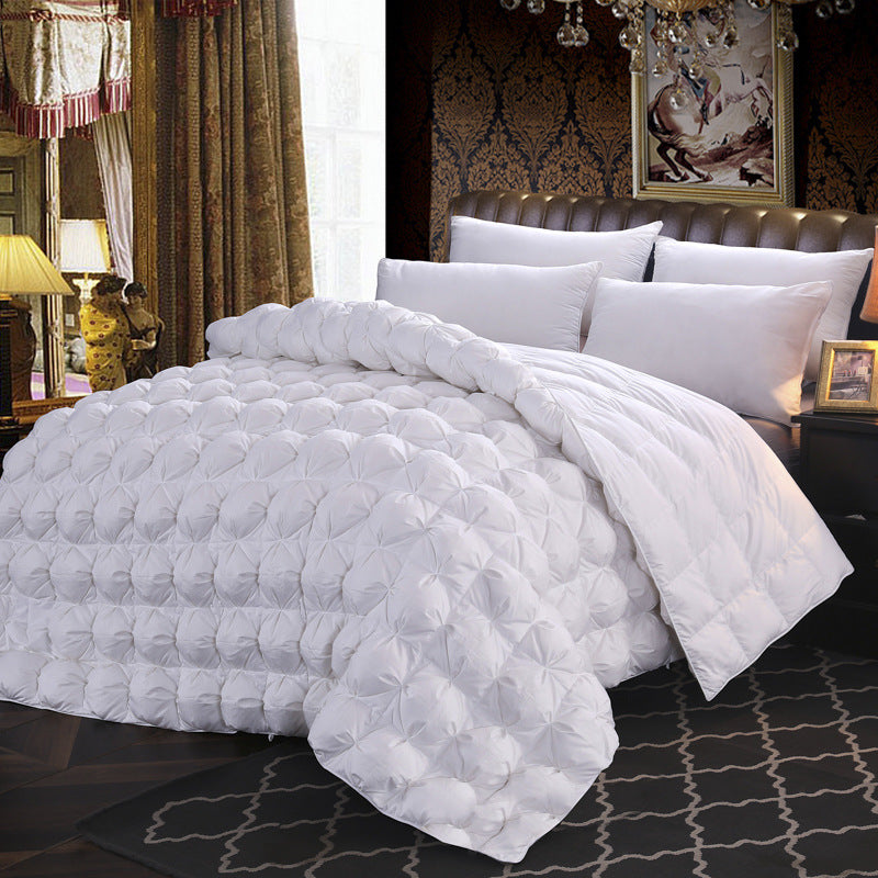 High-end hotel Victor goose down duvet 160 tribute satin wedding quilt duvet core