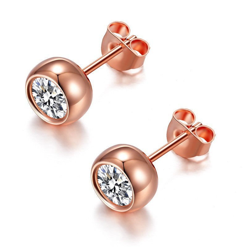 Trendy new Moissanite 1 carat lucky bubble necklace set Silver jewelry S925 women's accessories Internet celebrity