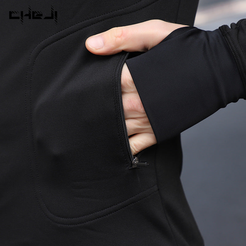 cheji winter fleece cycling jersey bike men's long sleeve top to keep warm