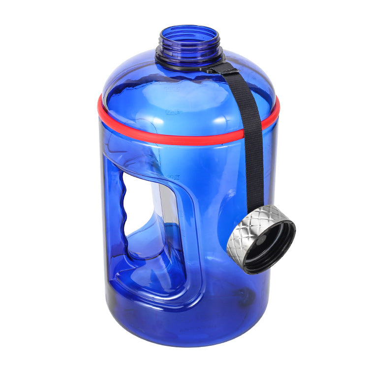 3.78L Large Capacity Sports Water Bottle Food Grade Gym Plastic Sports Water Bottle Blue