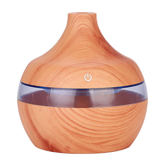 500ML Wood Grain Aromatherapy Essential Oil Humidifier Bedroom Hotel Household Large Fog Smart Water Drop Humidifier