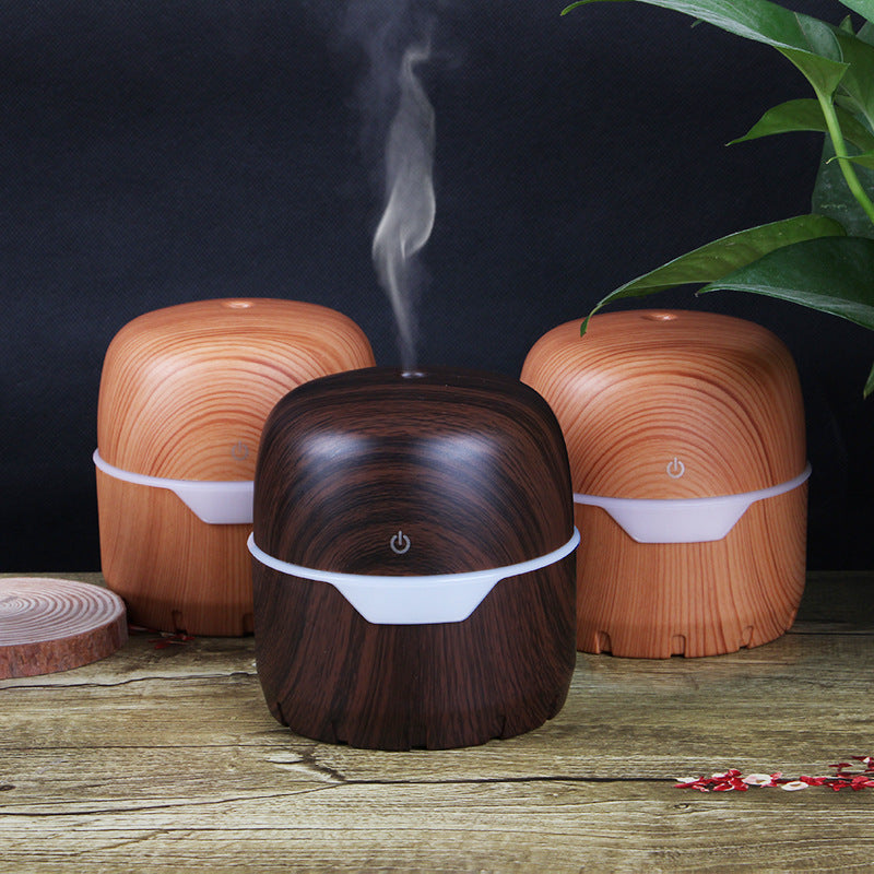 Treasure box air humidification ultrasonic large volume aroma diffusion wood grain humidifier atomization aroma diffuser