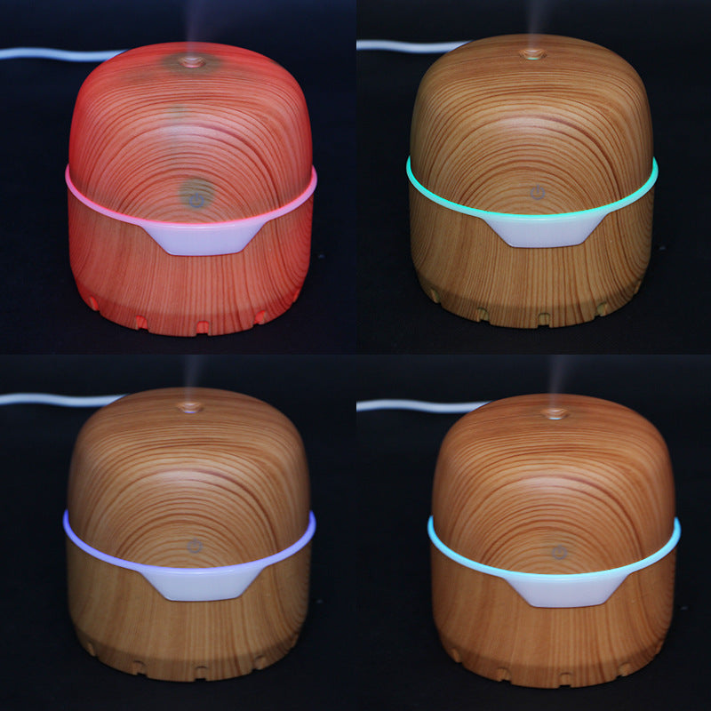 Treasure box air humidification ultrasonic large volume aroma diffusion wood grain humidifier atomization aroma diffuser