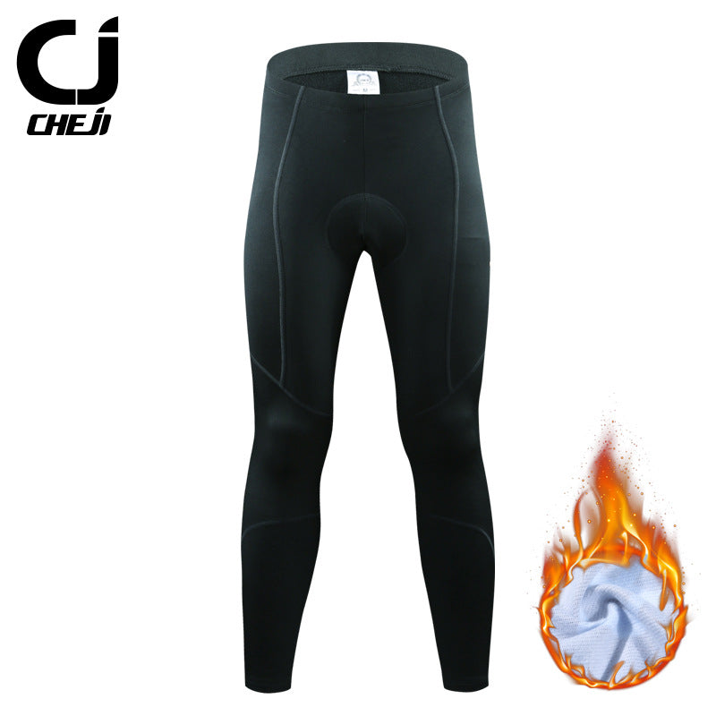 cycling pants bicycle men's spring, autumn and winter fleece warm pants