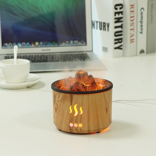 Spit ring volcanic aromatherapy wood grain crack humidifier essential oil aroma diffuser household spray ring aroma diffuser