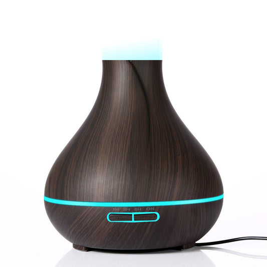 300ML vase essential oil humidifier color light wood grain ultrasonic cool mist aromatherapy diffusers