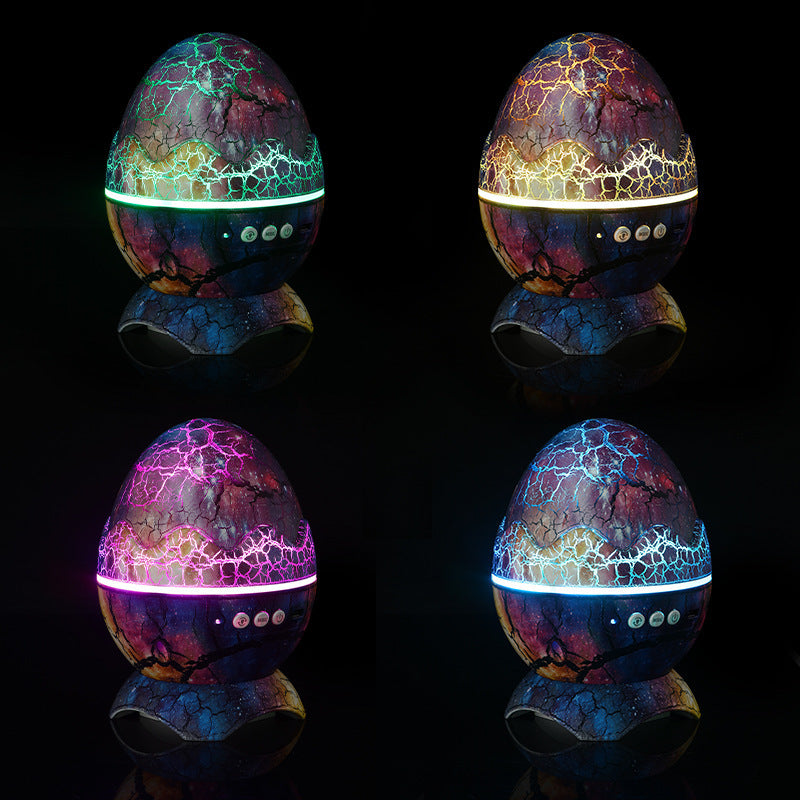 Dinosaur Egg Galaxy Star Projector Starry Light with Wireless Music Player, Night Light with White Noise