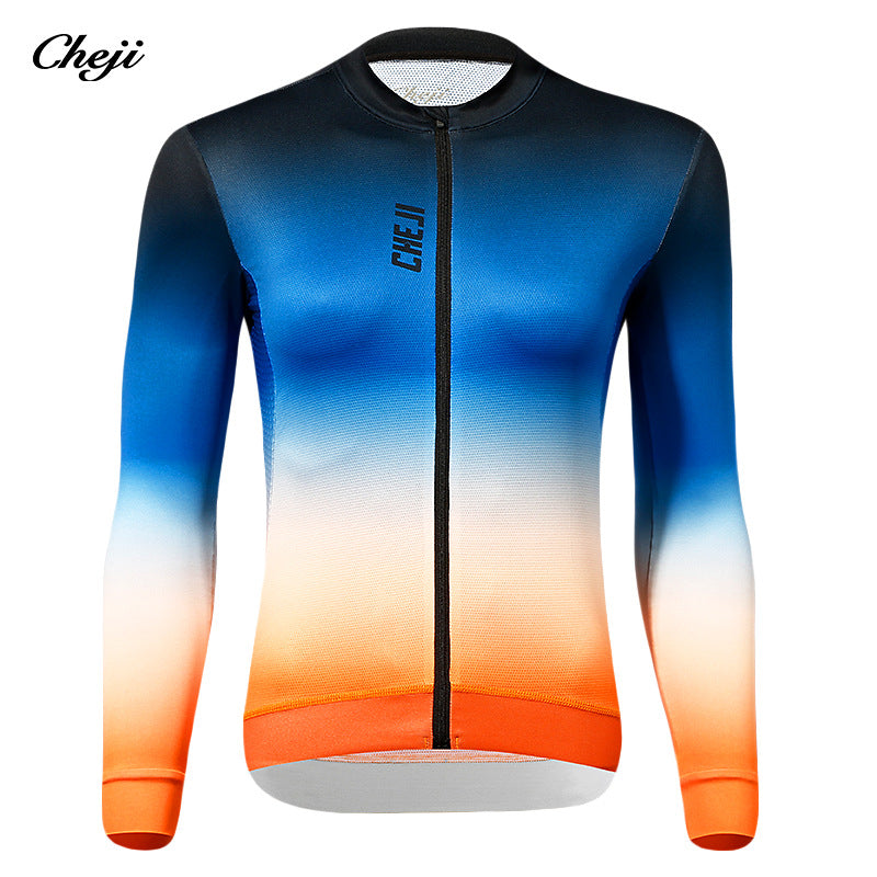 cheji trail cycling clothes women's long sleeve shirt spring, summer and autumn for men and women