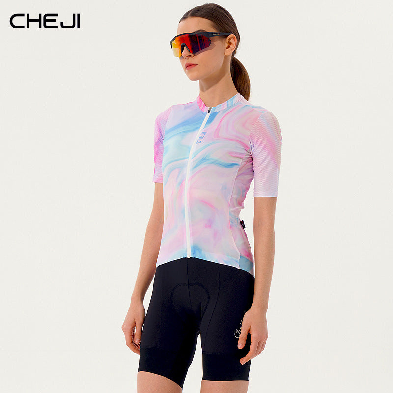 cheji track cycling wear women's short sleeve summer