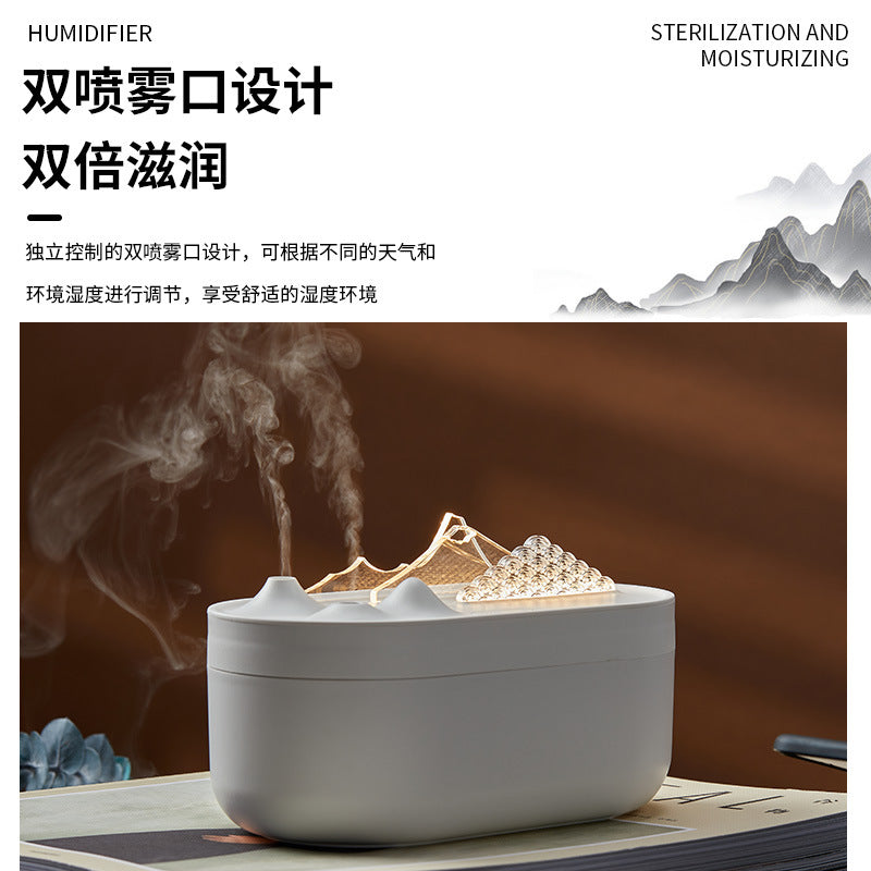 Double Spray Humidifier Home High Fog Volume Office USB Humidifier Large Capacity Humidifier