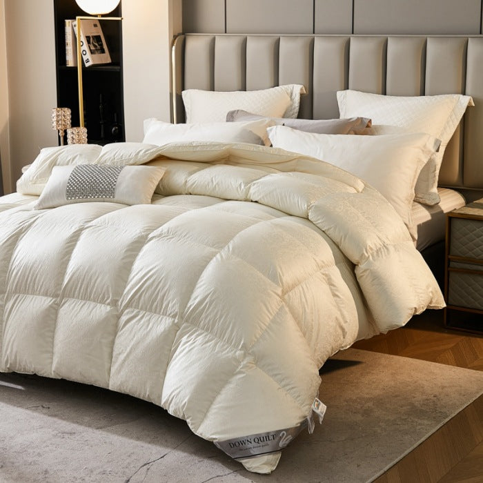 160 goose down duvet thickened 95 white goose down winter quilt Hungarian hanging velvet spring and autumn quilt core