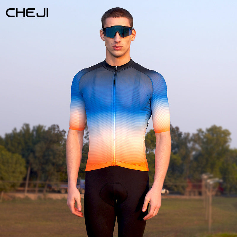 Cycling Wear Men's Summer Short Sleeve Tops Medium and High-end Quality