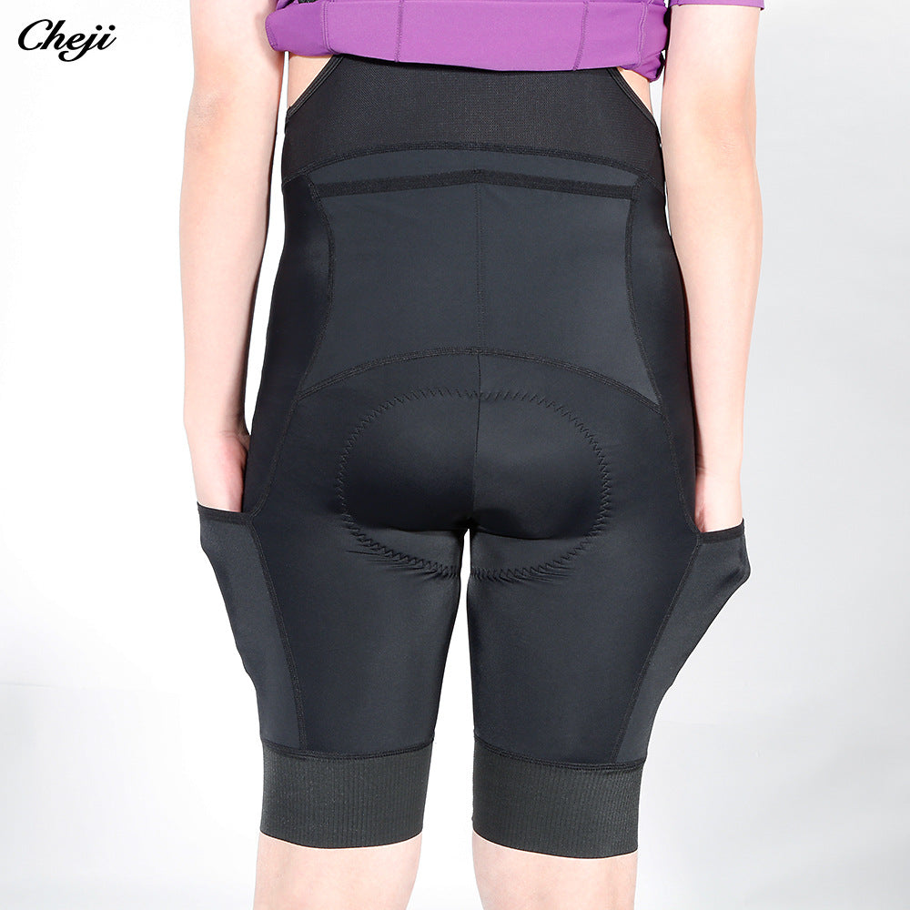 cheji trail cycling pants men's bib shorts summer double arrow pants pads