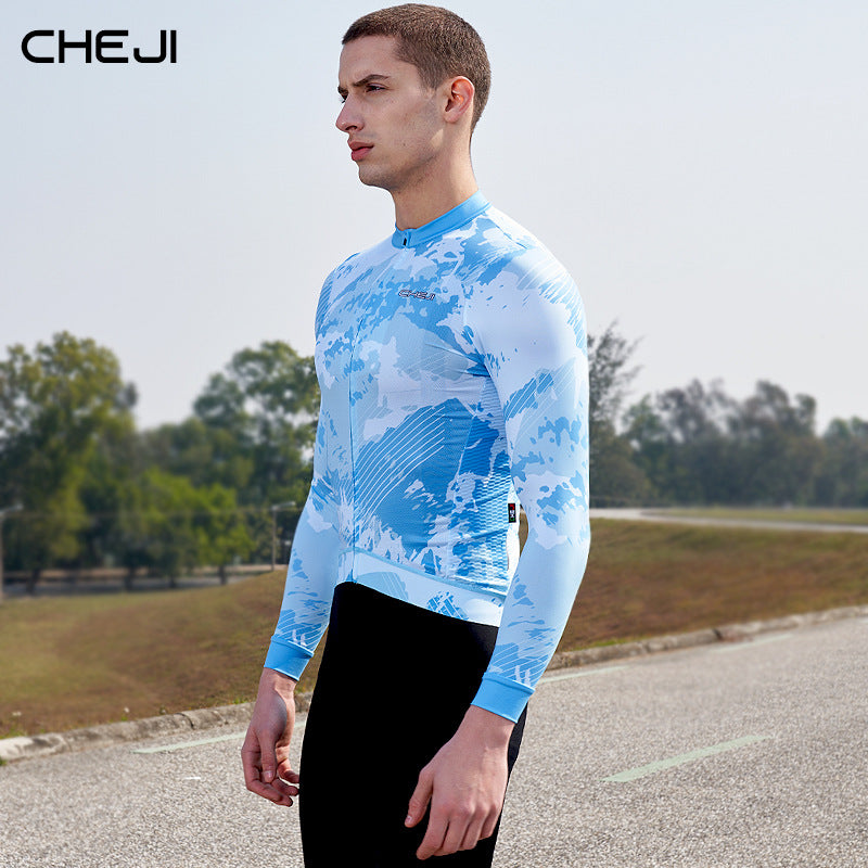 cheji trail cycling clothes men's long sleeve shirt spring, summer and autumn