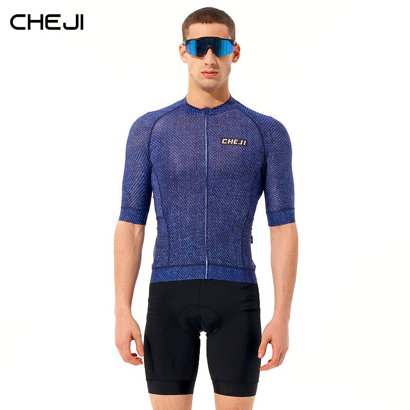 cheji trail cycling jersey short sleeve top summer men's bicycle shirt