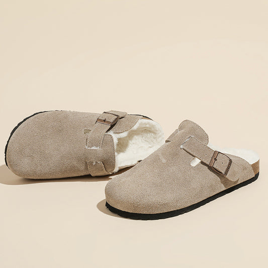 Suede Clogs-Mules for Women and Men, Unisex House Sliper with Arch Support
