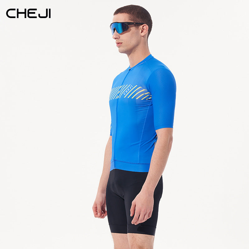 cheji trail cycling jersey short sleeve top summer men's bicycle shirt
