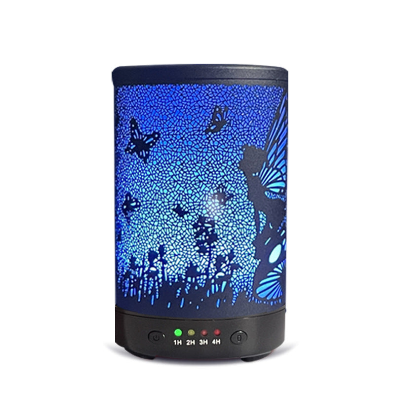Small portable aroma essential oil diffusers, creative butterfly humidifiers