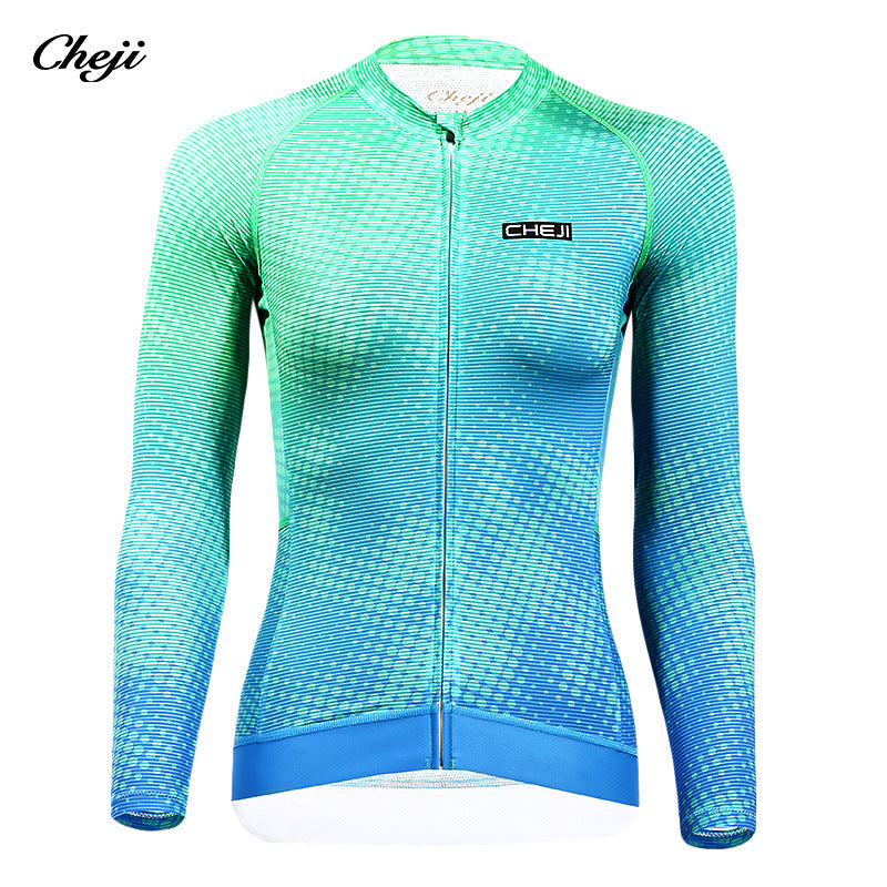 cheji trail cycling wear women's t long sleeve top summer for men and women