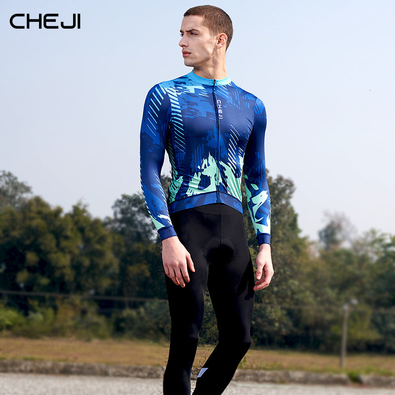 cheji trail cycling clothes men's long sleeve shirt spring, summer and autumn