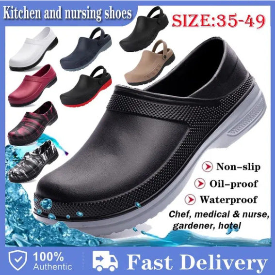 Professional chef shoes, men's non-slip shoes, kitchen water shoes, work shoes, men's special kitchen shoes, waterproof and oil-proof