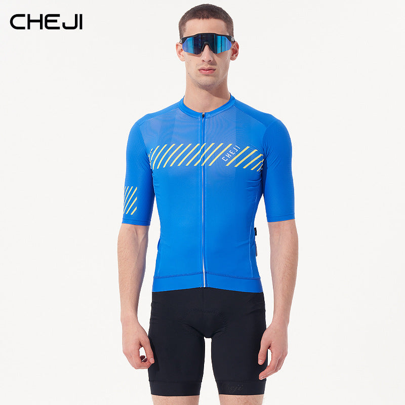 cheji trail cycling jersey short sleeve top summer men's bicycle shirt