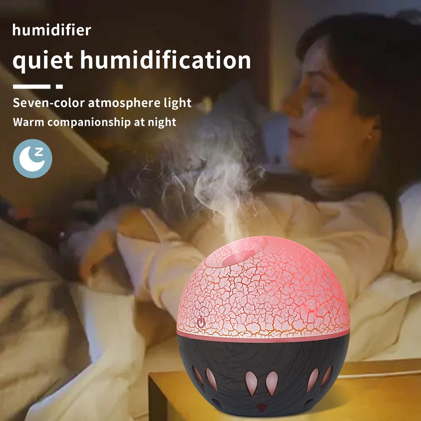 Large-capacity USB atomization aroma diffuser, wood grain mini household car humidifier, fog diffuser