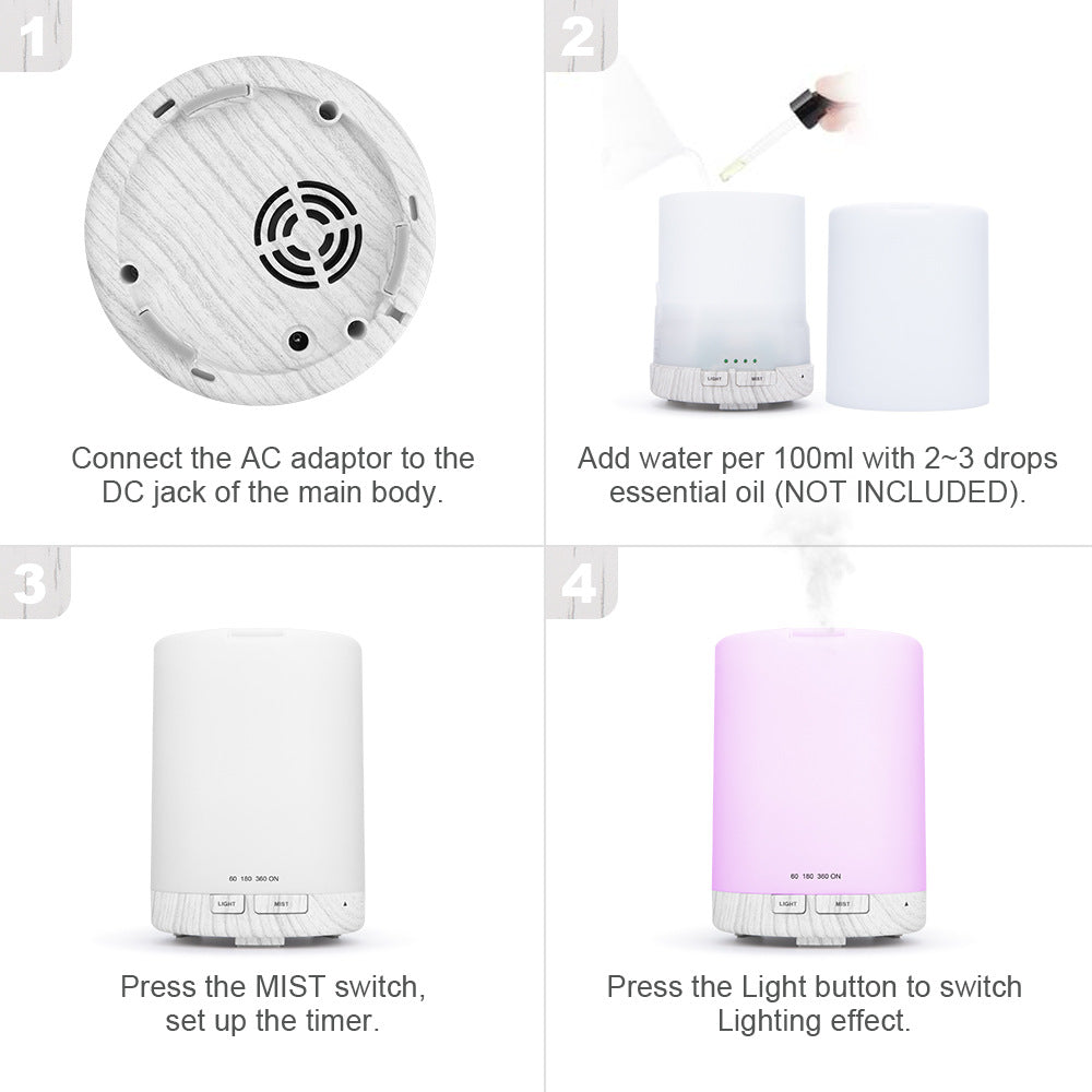 300ML 5-in-1 Essential Oil Fragrance Aroma Diffuser Humidifier for Home