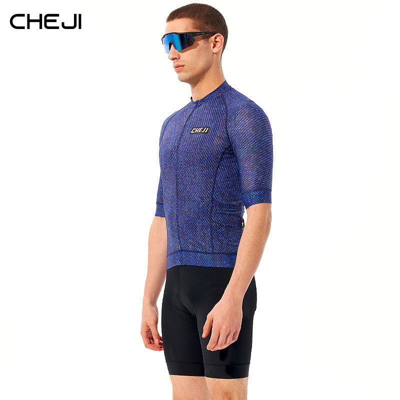 cheji trail cycling jersey short sleeve top summer men's bicycle shirt