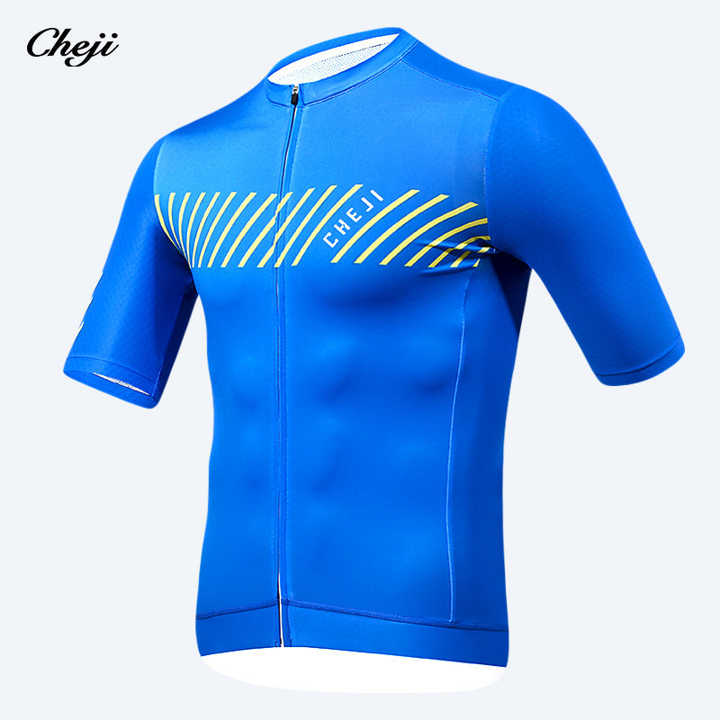 cheji trail cycling jersey short sleeve top summer men's bicycle shirt