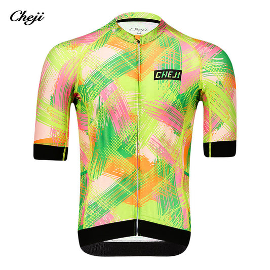 cheji trail cycling clothes women's short sleeve summer for men and women