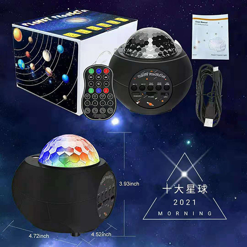 LED Star Light Projector Night Nights Blueteeth USB Music Player Starry Sky Porjectors Nightlight for Bedroom Luminaria