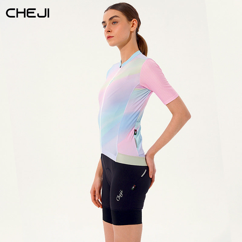 cheji track cycling wear women's short sleeve summer