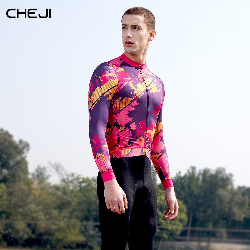 cheji trail cycling clothes men's long sleeve shirt spring, summer and autumn